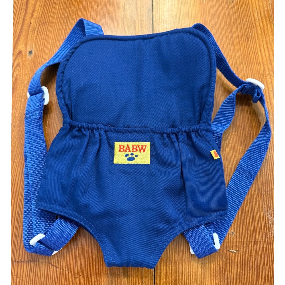 Build-A-Bear Workshop BABW Stuffed Animal Carrier Backpack Blue Adjustable
